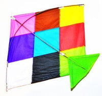Assorted size Indian Fighter Kites (Set of 5 Small , 5 Medium 10 Large kites ) 20 Kites  + 400 Meter Saddi Dori Spool