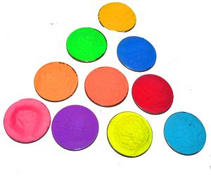 Holi Colors  (Non-Toxic and Vibrant) - Rangoli colors (PACK OF 120) - 50 Grams each