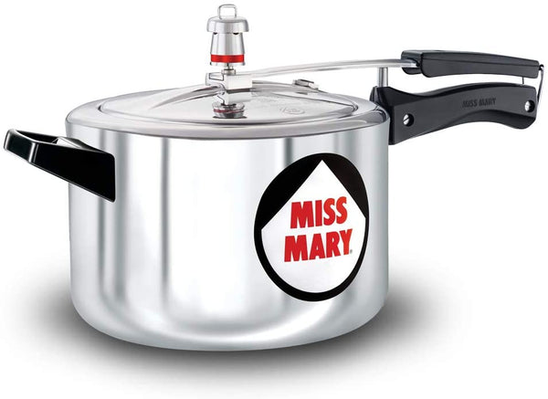 Hawkins Miss Mary Aluminum Pressure Cooker Silver 5 Litres