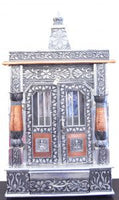 Puja Mandir - Classic In-Home Temple - Ghar Mandir (Aluminum & Copper Oxidized Over Plywood)