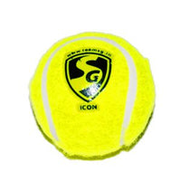 SG Yellow Hard & Heavy Cricket Tennis Ball (ICON) - Pack of 6