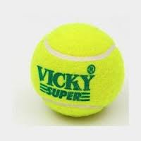Vicky Yellow Hard & Heavy Cricket Tennis Ball Pack of 6